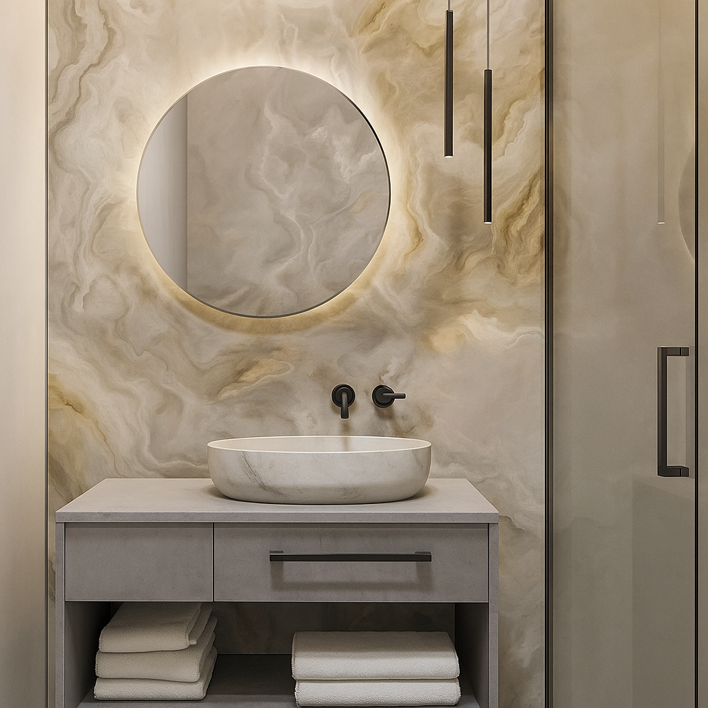 Pannello Marmo Oro