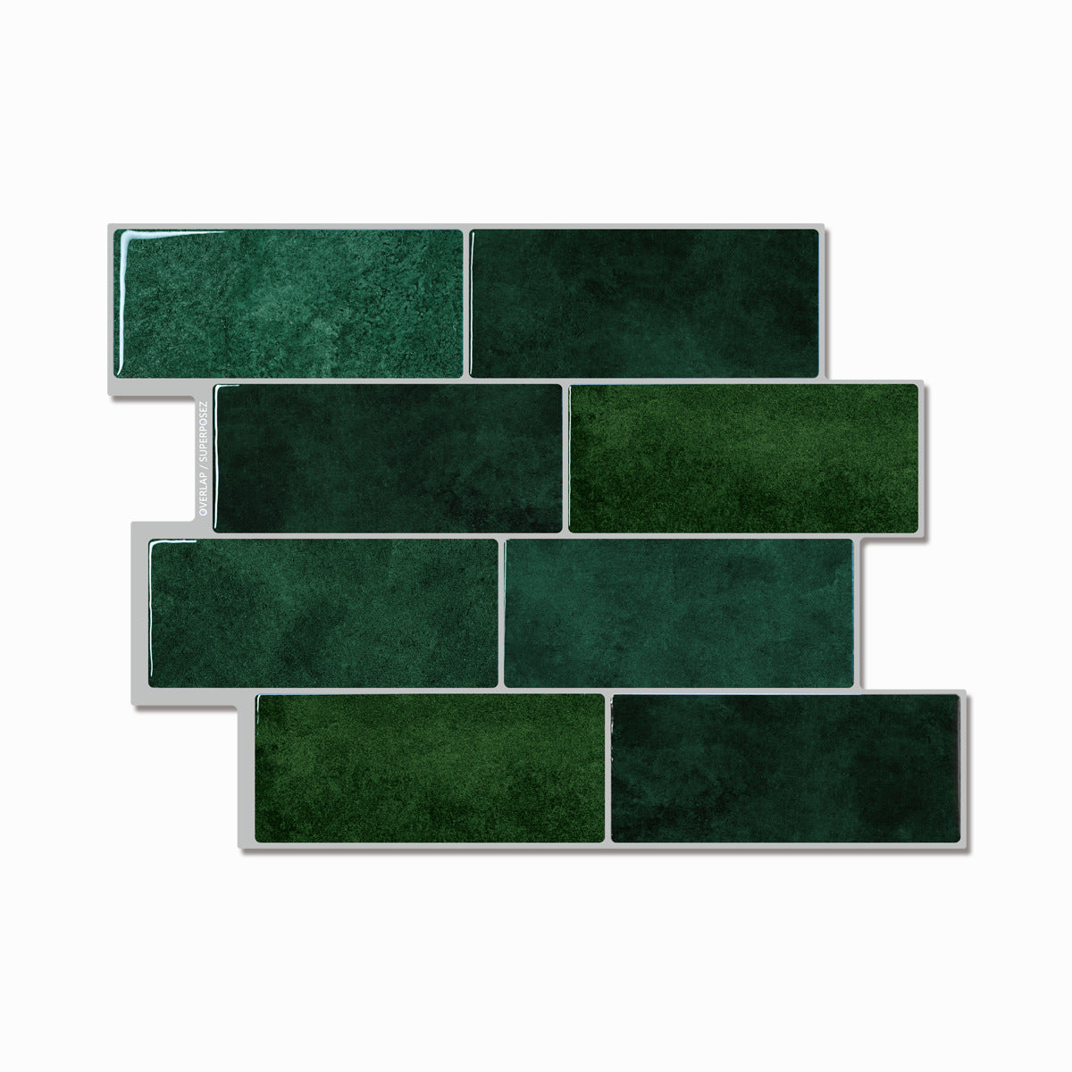 Adesivo Pietre Verde 5 Stuks