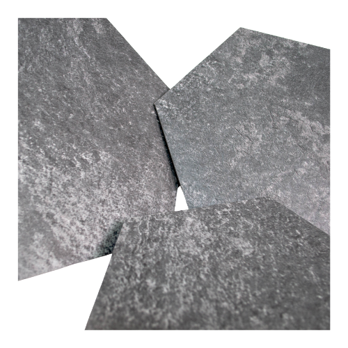XL Hexagon Slate Black 1m2