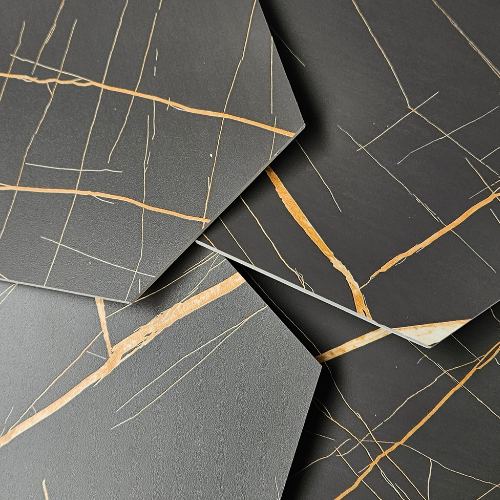 XL Hexagon Black Gold 1m2