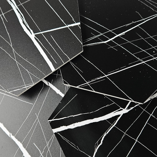 XL Hexagon Black White 1m2