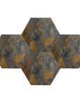 XL Hexagon Slate Gold 1m2