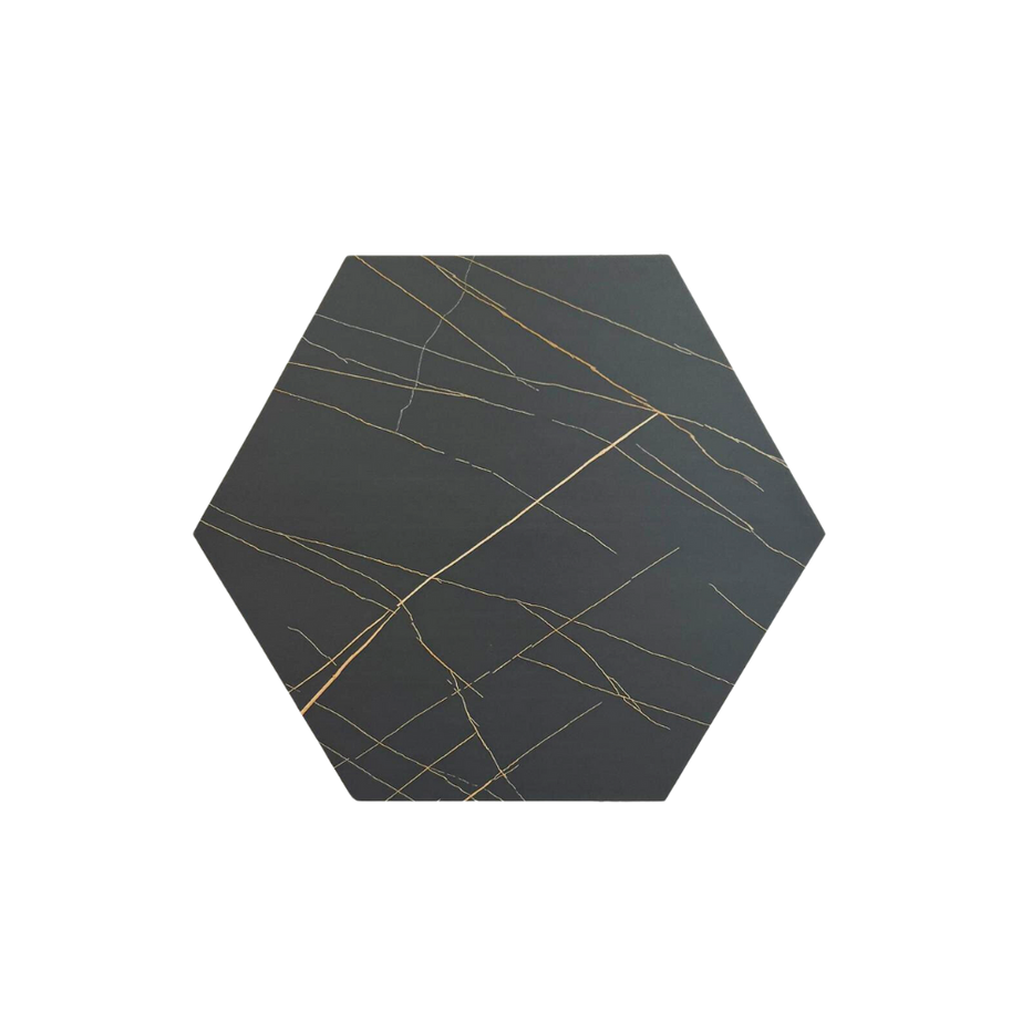 XL Hexagon Black Gold 1m2 Daka Deco