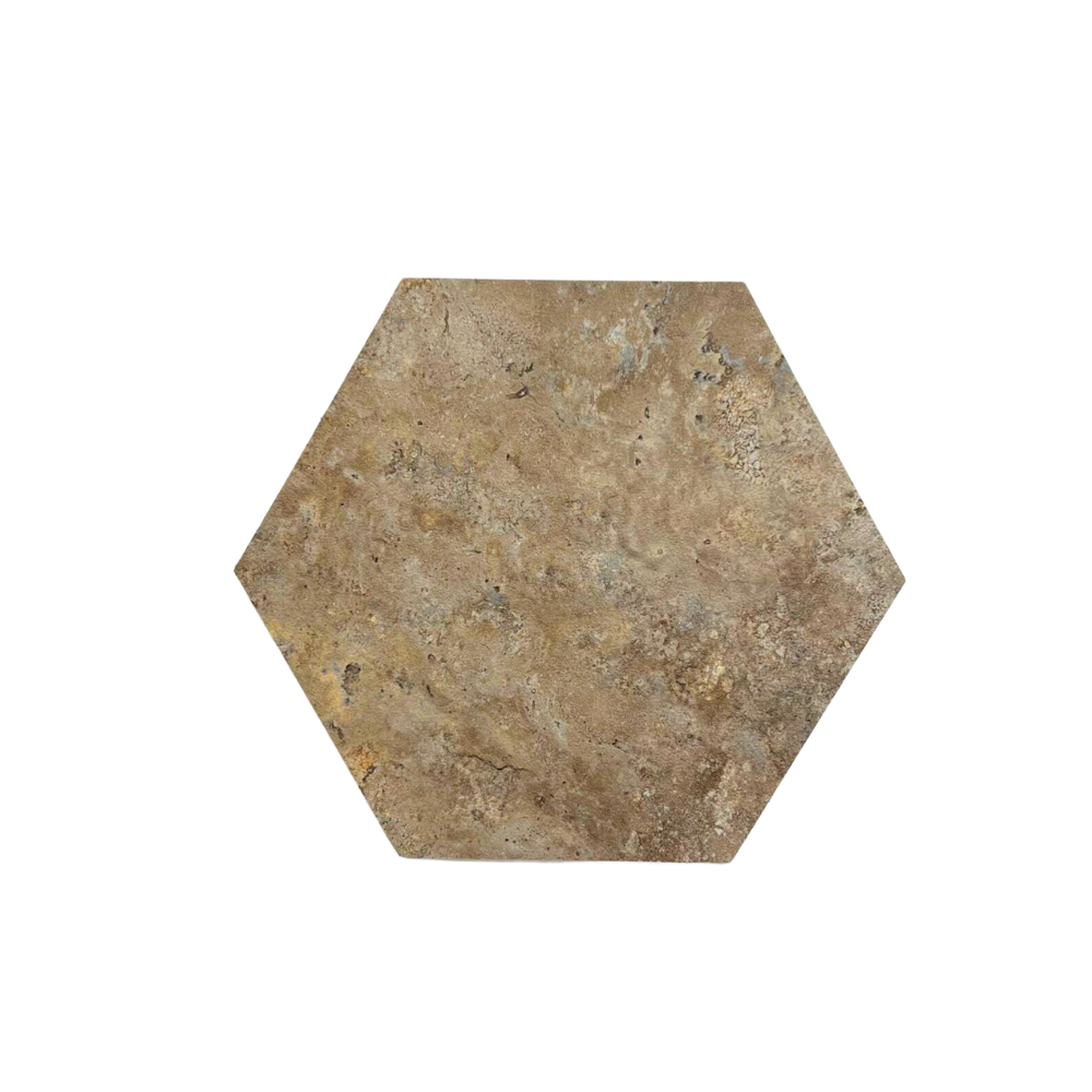 XL Hexagon Slate Brown 1m2