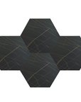XL Hexagon Black Gold 1m2
