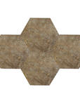 XL Hexagon Slate Brown